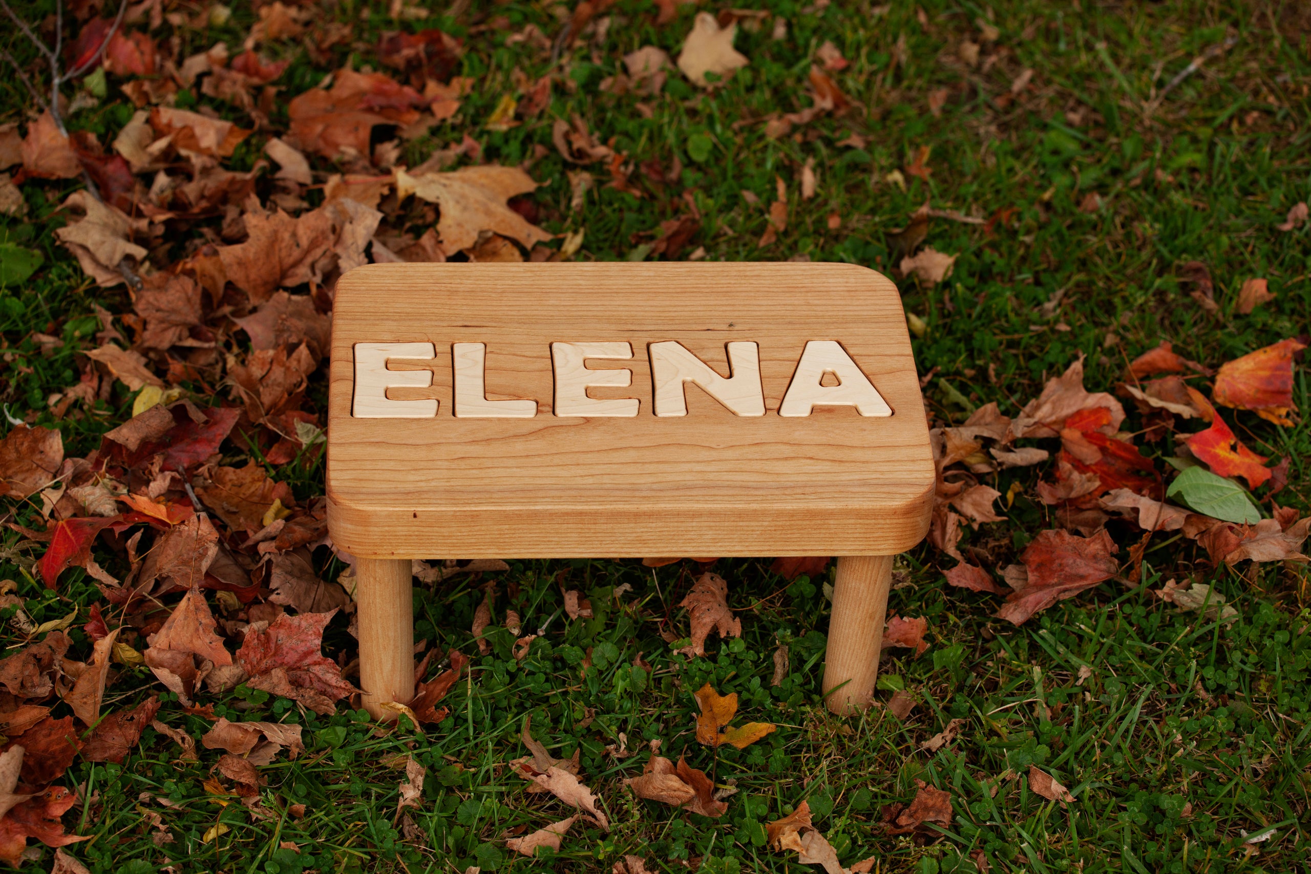 Name Puzzle Stool Campbell s Custom Carvings
